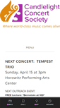 Mobile Screenshot of candlelightconcerts.org
